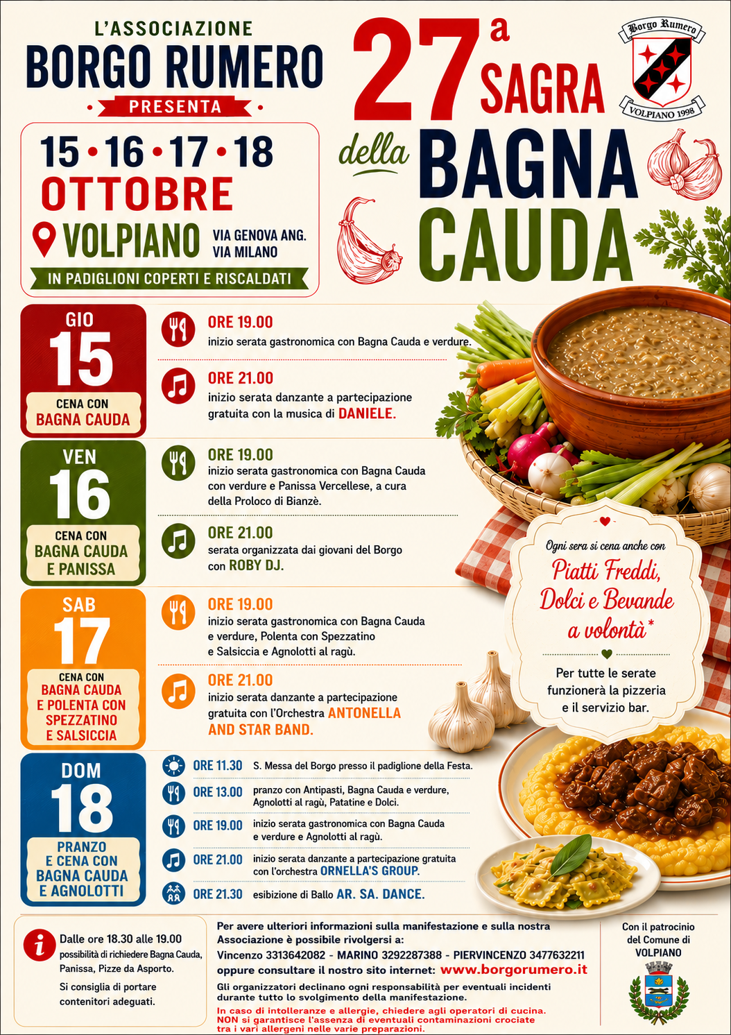 Locandina Sagra Bagna Cauda 2026 - Grafica